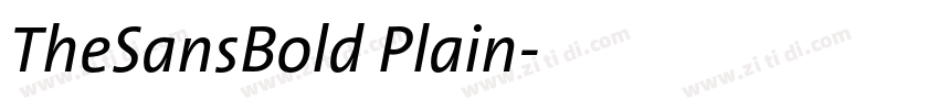 TheSansBold Plain字体转换